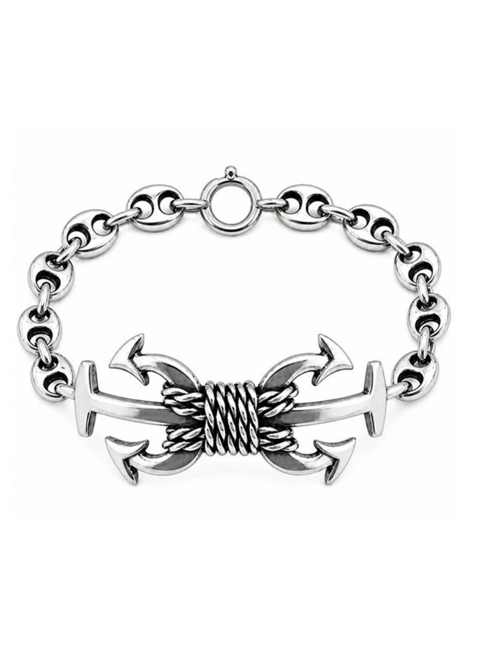 Anchor Solid Bracelet .925 Sterling Silver